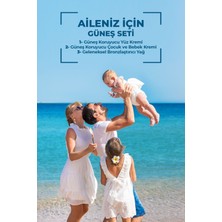 Sunbreeze 3'lü Aile Güneş Seti 50+Spf Yüz Güneş Kremi , 50+Spf Çoçuk Güneş Kremi 0 Spf Bronzlaştırıcı Yağ