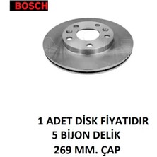 Ön Fren Disk Megane 4 Captur 16+ Terrano 3 Duster 2019+ 402061715R 0986479F65 Bosch 1 Adet.