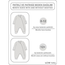 LC Waikiki Baby Bej 1 Tog Kız Bebek Tulum(0-12 Ay Patiwkli, 12 Ay+ Patiksiz)