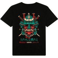 Matsuri Japon Samuray Baskılı  T-Shirt