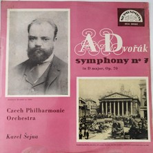A. Dvořák / Karel Šejna – Symphony No. 7 In D Minor, Op.70 -1963 Çek Basım 33LÜK Lp Plak
