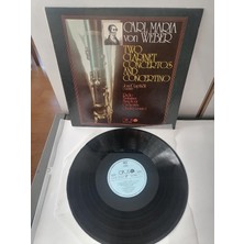 Carl Marıa Von Weber  Two Clarinet Concertos And Concertino - 1986 Çek Basım  33 Lük Lp Plak