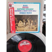 Ravel Bolero / Rapsodie Espagnole / Daphnis Et Chloe- Dönem Japonya Basım - Lp Plak Albüm - Obi’li