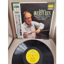 Karl Böhm - Beethoven Overtures  - 1975 Japonya Basım - Lp Plak Albüm - Obi’li 2. El