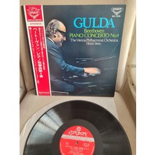 Frıedrıch Gulda Beethoven Piano Concerto No.4 - 1972 Japonya Basım - Lp Plak Albüm 2. El - Obi’li