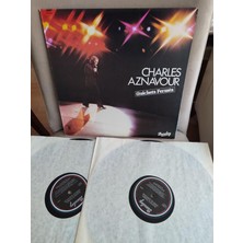 Charles Aznavour - Guichets Fermes 1978 Kanada  Basım Double Lp Plak Albüm/la Boheme Bu Plakta 2.el