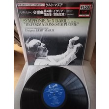 Mendelssohn  Symphonie N°4 / Symphonie N°5  1979 Japonya Basım - Lp Plak Albüm - Obi’li 2. El