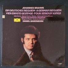 Brahms/ Barenboim– Ein Deutsches Requiem Four Serious Songs - 1973 Almanya Basım 33 Lük 2xlp 2. El