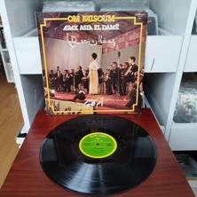 Om Kalsoum ( Ümmü Gülsüm )  -  Arak Asia El Damë   -    1976 Fransa Dönem Basım Albüm - 33 Lük Lp Plak