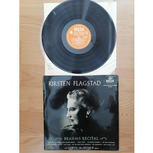 Kirsten Flagstad With Edwin Mcarthur – Brahms Recital - 1959 Ingiltere Basım 33 Lük Lp Plak 2. El