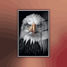 Gaagart Metal Çerçeveli Temperli Cam Tablo Karşıdan Kartal Portesi