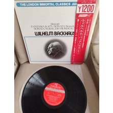 Wılhelm Backhaus Plays  Mozart - 1974 Japonya Basım - Lp Plak Albüm - Obi’li 2. El