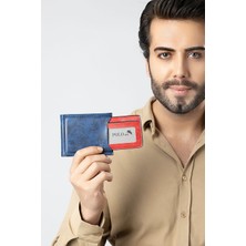 Erkek Kombin Kemer Cüzdan Kartlık Parfüm Kol Saati Hediyelik Kutusunda Lacivert Bakır Set PL-0973E3