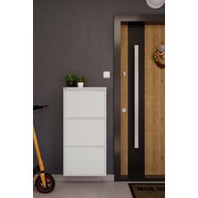 Ceha 3'lü Metal Ayakkabılık - Beyaz