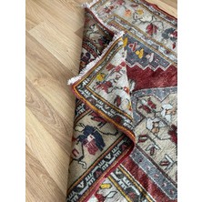 DesignEv 110 x 174  cm  Dekoratif Lüks El Dokuma Kilim Salon Için Harika Nostaljik Kilim