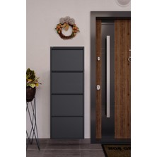 Ceha 4'lü Metal Ayakkabılık - Antrasit