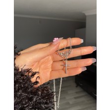 Pinky Lady Haç Kolye