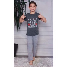 Mnk Baby & Kids Kısa Kol Tişört  , Uzun Pantolon Erkek Çocuk Pijama M00672