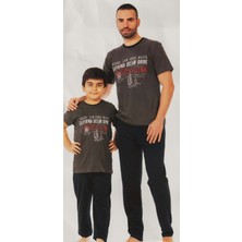 Mnk Baby & Kids Erkek Çocuk Kısa Kol , Uzun Pantolonlu Penye Pijama Takım M00679