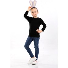 Pour La Riviere Kız Çocuk Doğal Organik Pamuklu Vücudu Saran Esnek Likralı Basic Günlük Body Bluz