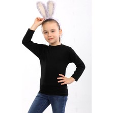 Pour La Riviere Kız Çocuk Doğal Organik Pamuklu Vücudu Saran Esnek Likralı Basic Günlük Body Bluz