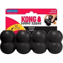 Kong Goodie Ribbon Çoklu Top Şeklinde Köpek Oyuncağı Large Siyah