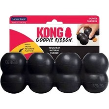 Kong Goodie Ribbon Çoklu Top Şeklinde Köpek Oyuncağı Medium Siyah
