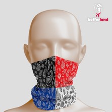 Bufferland Blue & Red Buff Maske