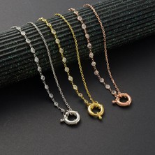 Queen Silver Jewelry 925 Ayar Gümüş Gemici Kilit Tamtur Kolye