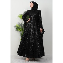 Tansu Tesettür Abiye Siyah