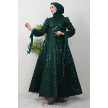 Tansu Tesettür Abiye Zümrüt