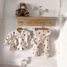 Baby Glow Bebek Giyim 0-3 Ay Kalpli 5li Set Hastane Çıkış