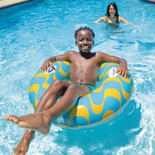 intex Tutmalı Dalgalı Rüyalar Simit - Şişme Dalgalı Simit - Şişme Deniz Simidi - Dalga Desenli Deniz Simidi 91 Cm.