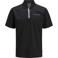 Jack & Jones Jack Jones Erkek Jcofusion  Yüksek Yaka Siyah Tişört 12278562