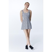 Ed 2309-02 Hailey Dry-Touch Kadın Tenis Elbisesi Leopar ( Tenis , Golf , Dans , Pickleball )