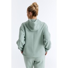 ED7749-05 Star Kadın Kapüşonlu Sweatshirt'ü Mint
