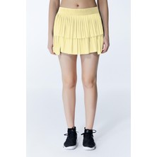 Ed 2303-11 Ada Dry-Touch Spor Etek Şortlu Sarı (Tenis, Golf, Pickleball, Dans)