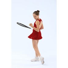 ED7747-24 Serena Dry-Touch Kız Çocuk Tenis Eteği Kırmızı ( Tenis , Dans )