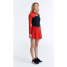 ED7787-04 Gigi Çıtçıtlı Body Kırmızı Siyah