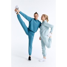 IXAURA ED7737-06 Coach Normal Belli Kadın Jogger'ı Su Mavisi