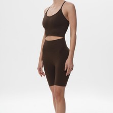 Ed 2419-01 Lima Ince Askılı Bralet Kahverengi
