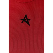 ED7744-04 Sabalenka Dry-Touch Yüzücü Yaka Kadın Tenis  , Koşu Atleti , Kırmızı