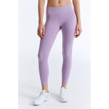ED7783-02 Hola Long Legging Yüksek Belli Tam Boy Kadın Taytı Lila