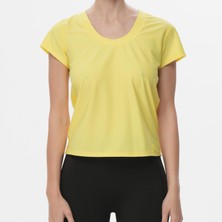 IXAURA Ed 2457 Dutti Likralı Petek Dry-Touch Sporcu Kadın Üst Sarı