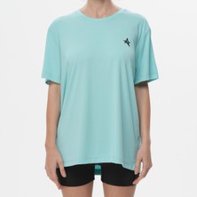 IXAURA Ed 2446-01 Rhode Likralı Interlock Unisex T-Shirt Aqua