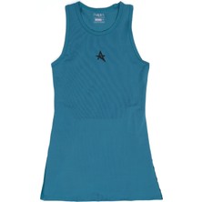 Ed 2364-08 Osaka Dry-Touch Kız Çocuk Spor Elbise Petrol (Tenis, Golf, Dans, Pickleball)