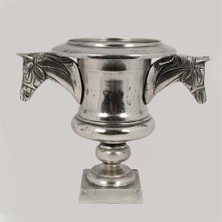 Vitale Metal Silver Atlı Vazo 24*37*31 cm