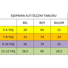 Çocuk Kışlık Kalın 3 Iplik Eşofman Altı