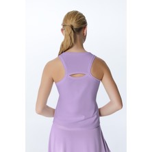 Ed 2313-06 Helen Dry-Touch Sporcu Kadın Üst Lila , Tenis , Koşu , Pilates , Yoga , Fitness