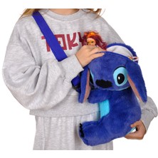 Toysme Stitch Peluş Omuz Çantası - Sevimli Mavi Tasarım